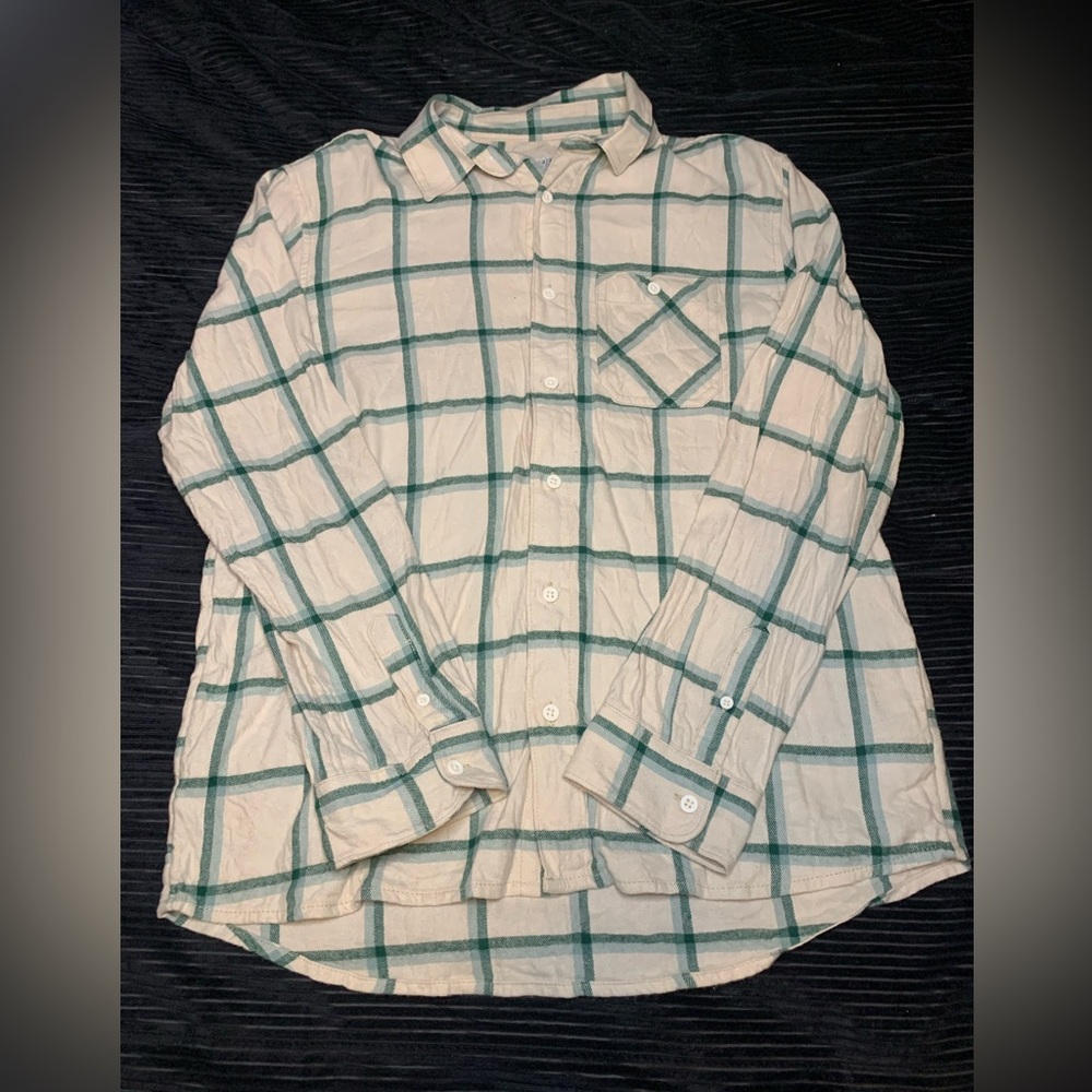 Boys Plaid Button-Up Shirt